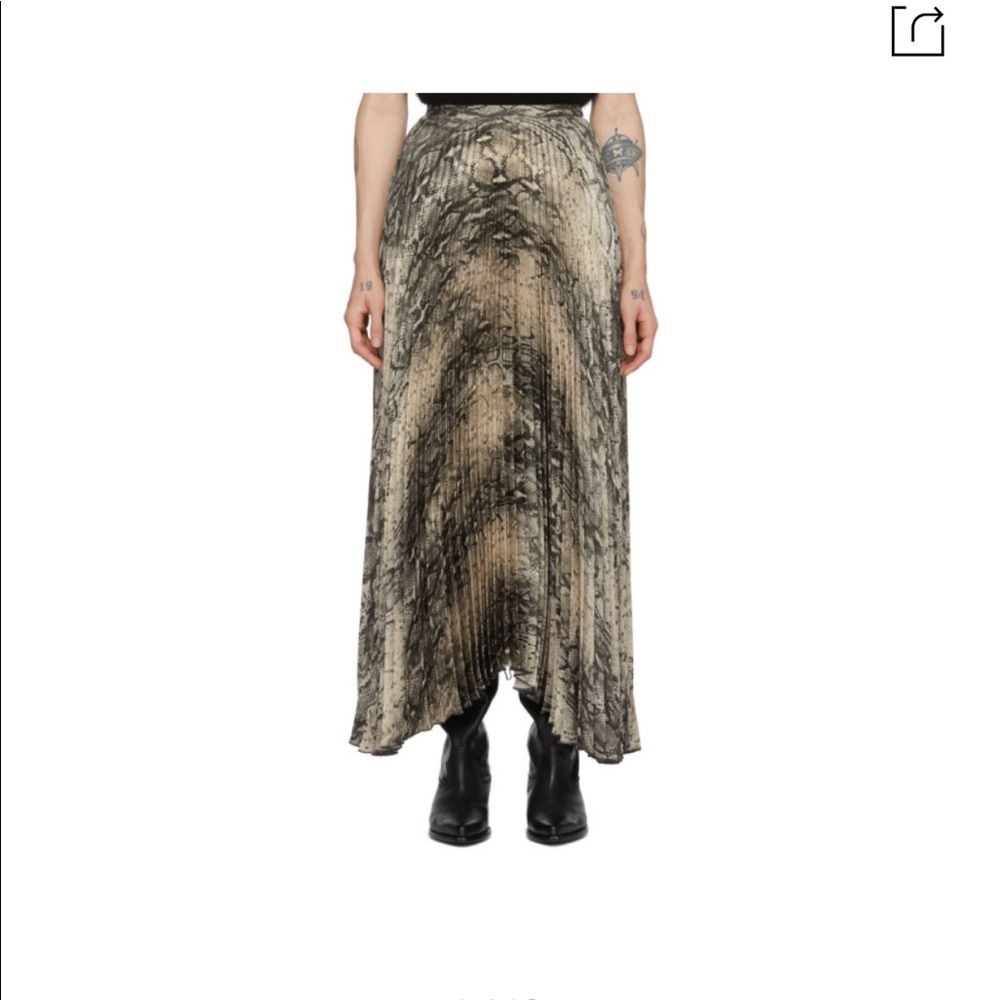 Wandering snakeskin midi skirt size 36 xxs - Picture 7 of 13